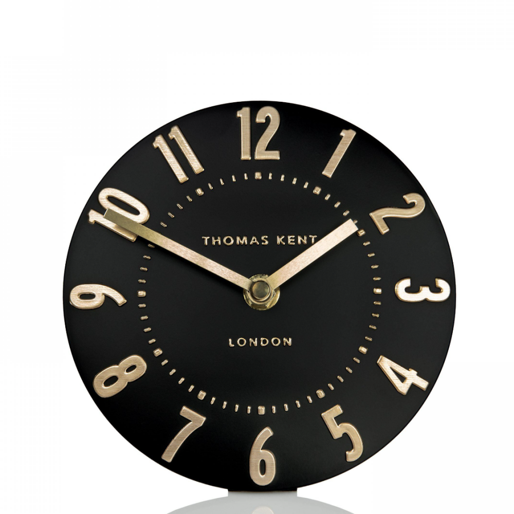 6" Mulberry Noir Mantel Clock