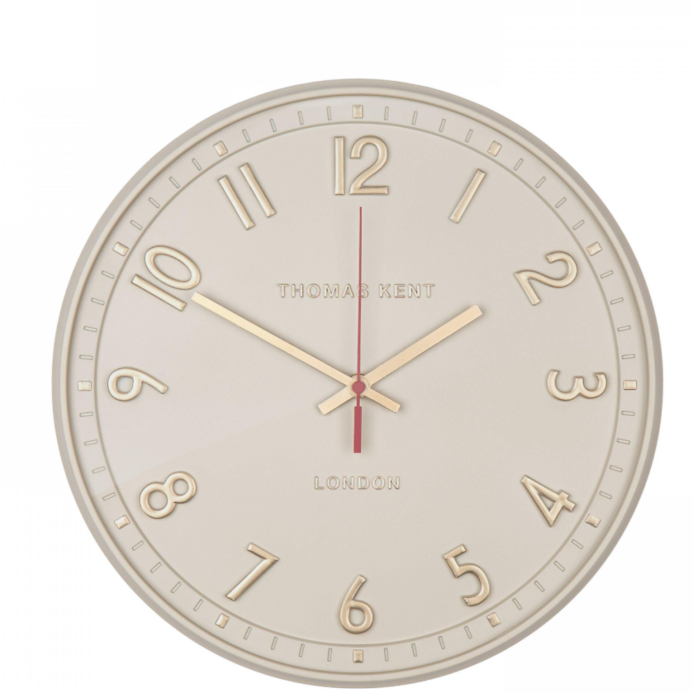 14" Tresco Linen Small Wall Clock