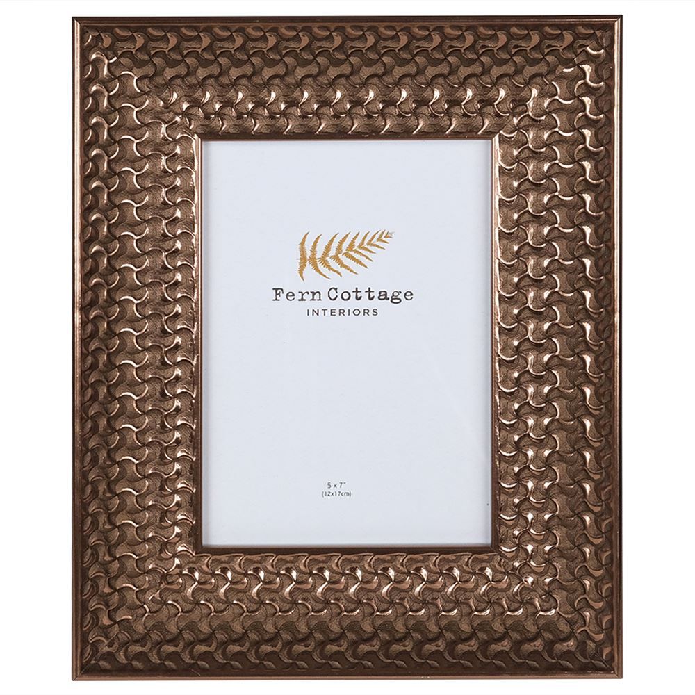 Rose Gold Patterned Photo Frame 5 x 7