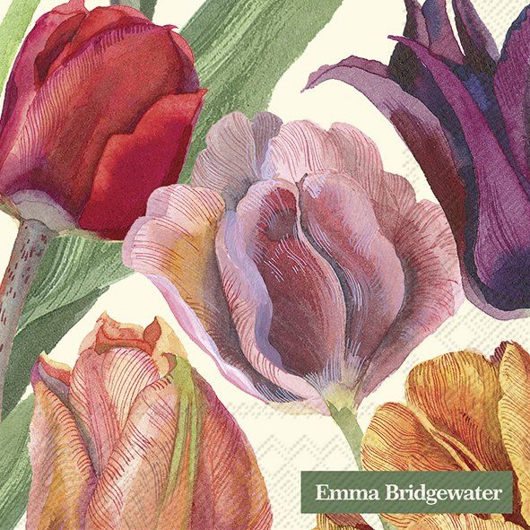 Tulip Cocktail Napkins- Emma B