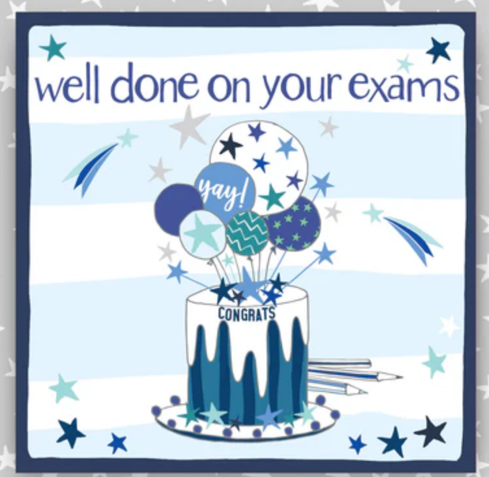 Congratulations on passing your exams Card