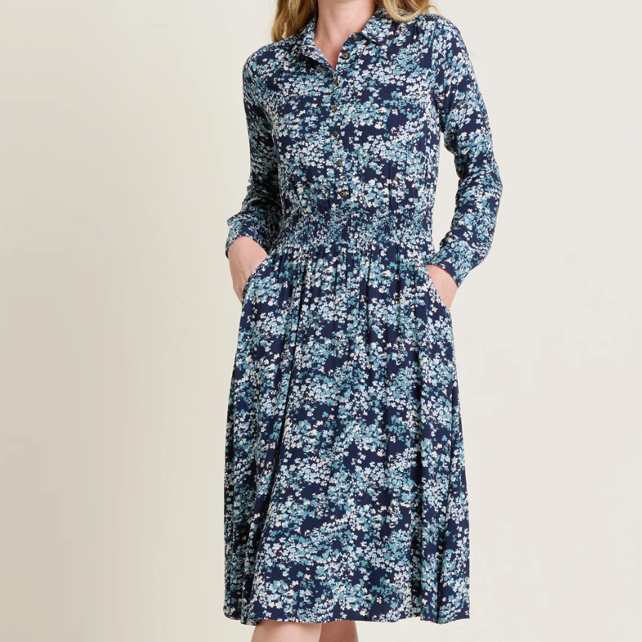 Jasmine Midi Shirt Dress- Size 8, 10, 12, 14, 16, 18, 20