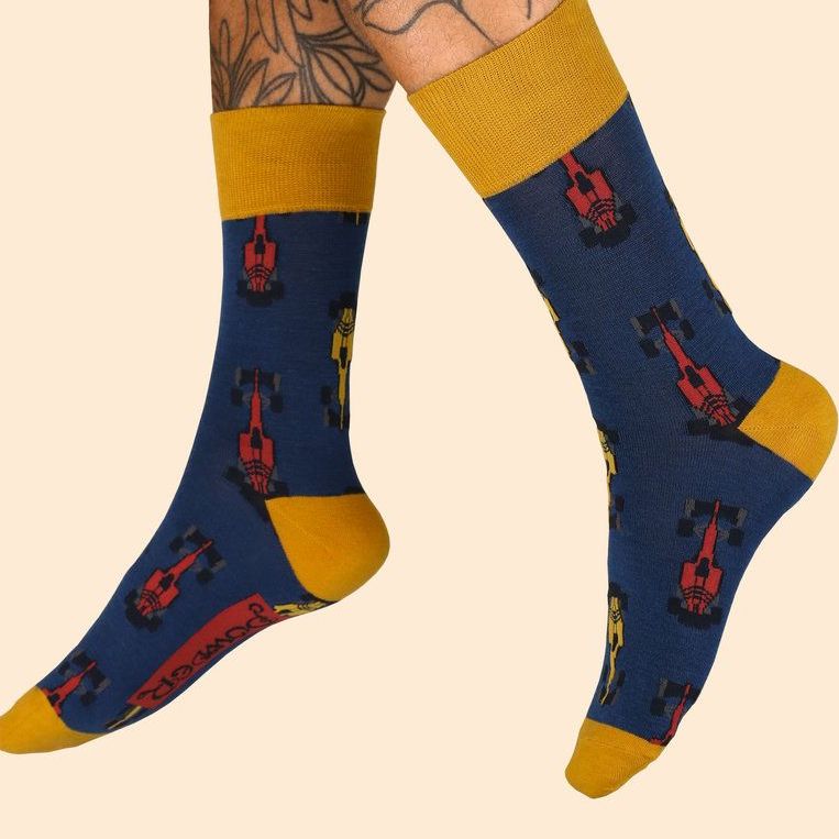 Grand Prix Socks - Blue