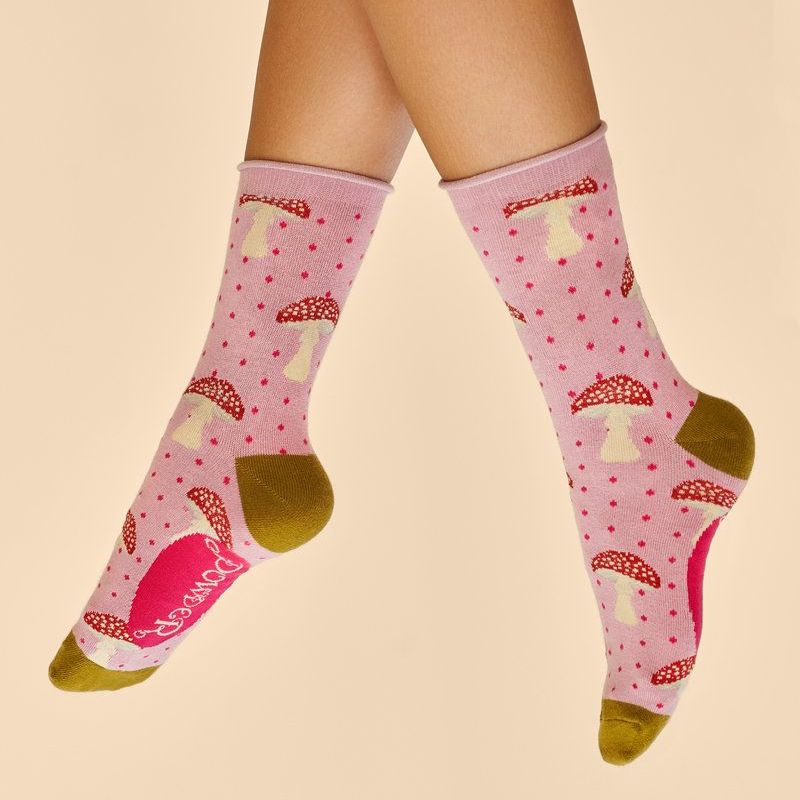 Tiny Toadstools Ankle Socks
