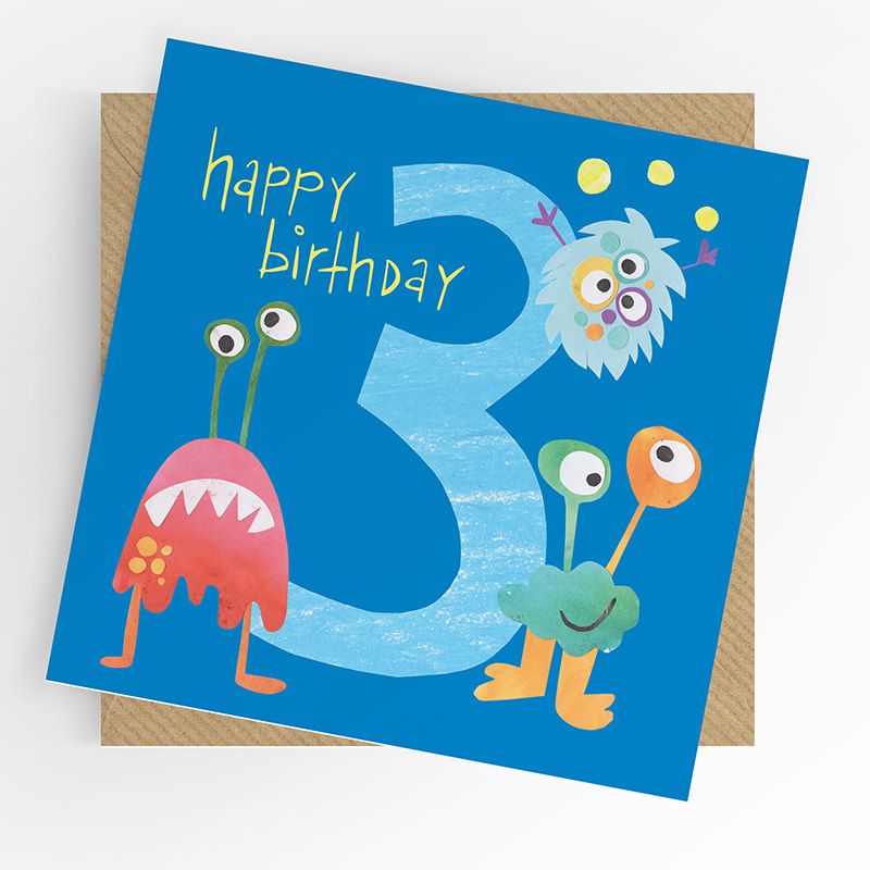3rd Birthday Boy Card