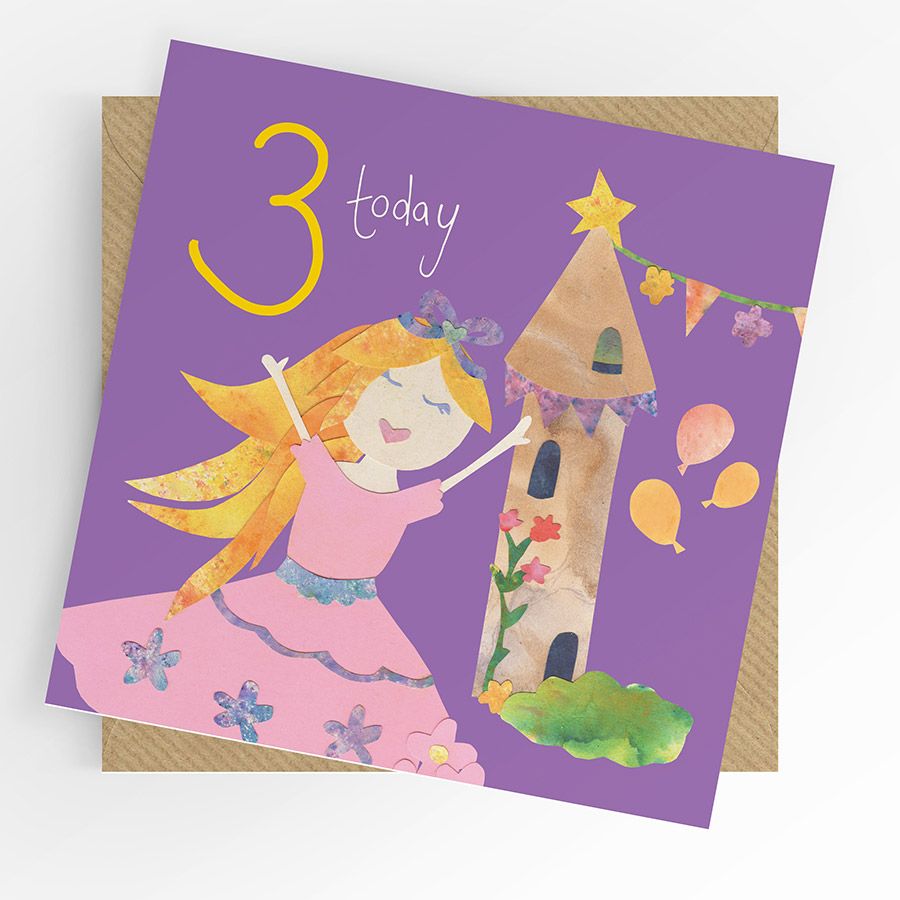 3rd Birthday Girl Card