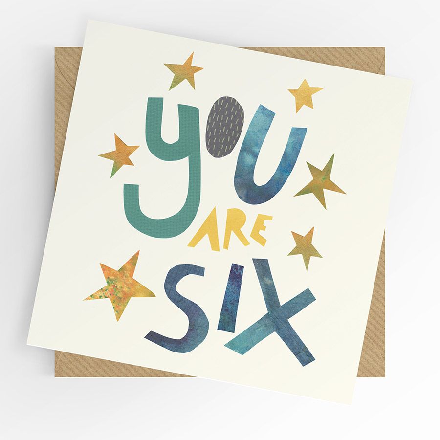 6th Birthday Boy Card