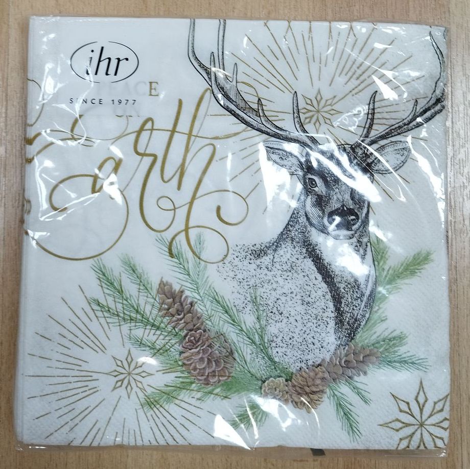 Peace on Earth Napkins (Reindeer)
