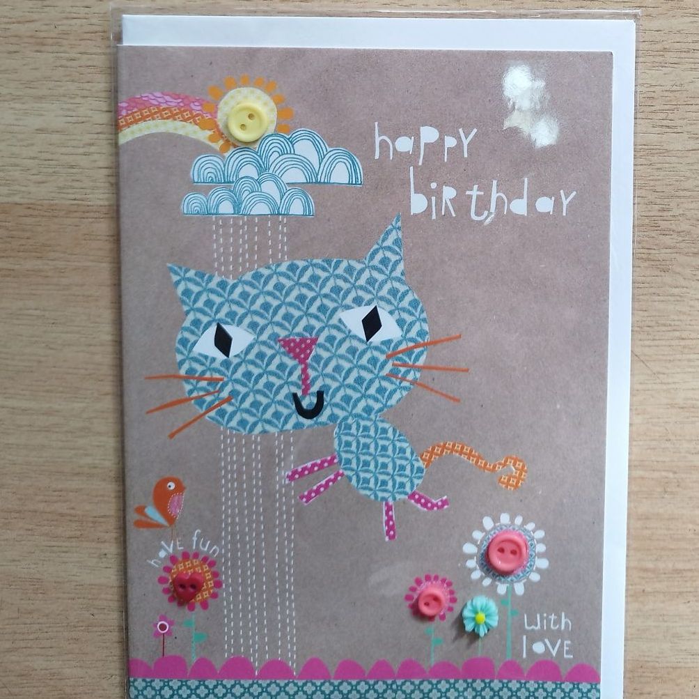Female Birthday Card**- Cat
