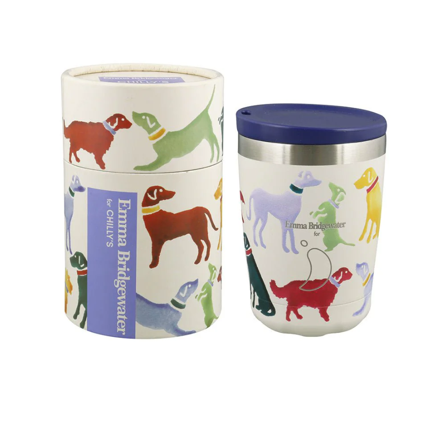 Chilly's 340ml Travel Cup- Emma Bridgewater- Polka Dogs