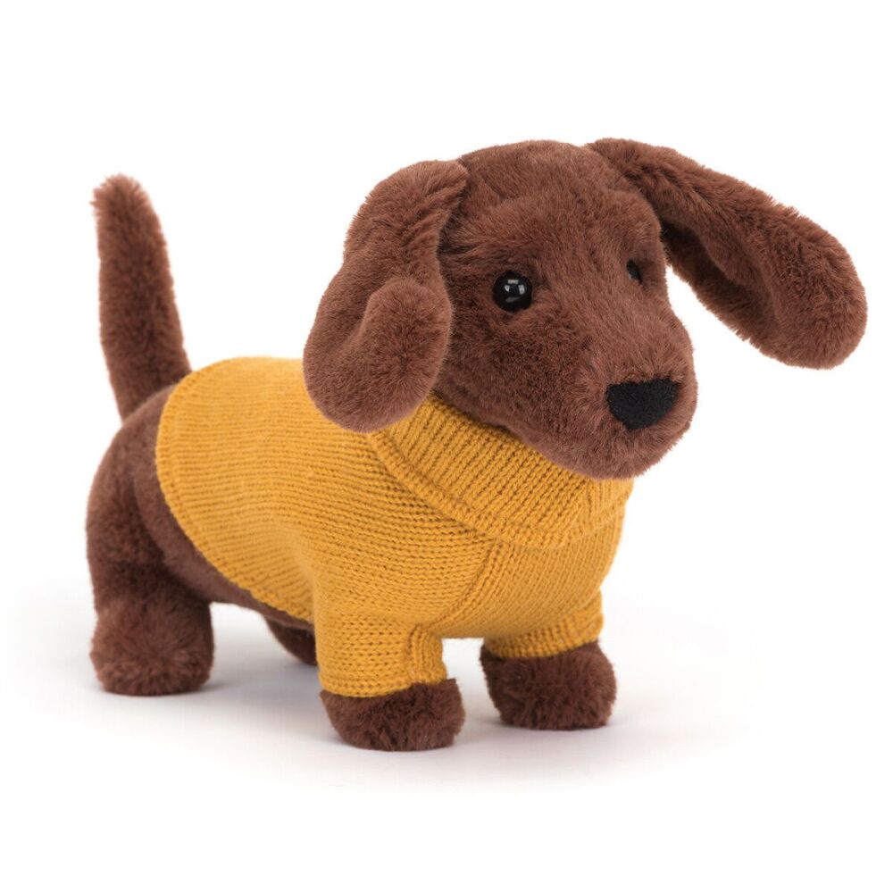 Sweater Sausage Dog Yellow