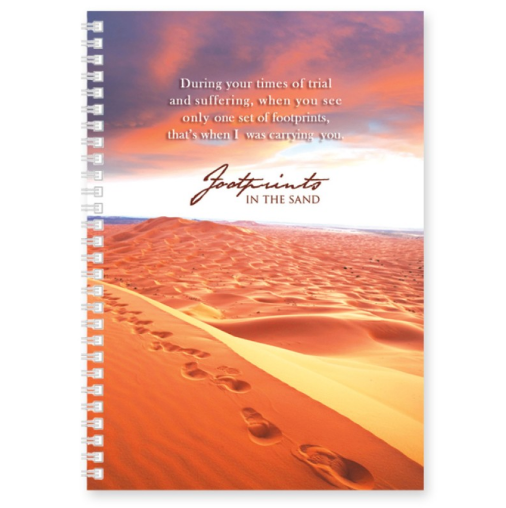 Footprints In The Sand Soft Cover Journals