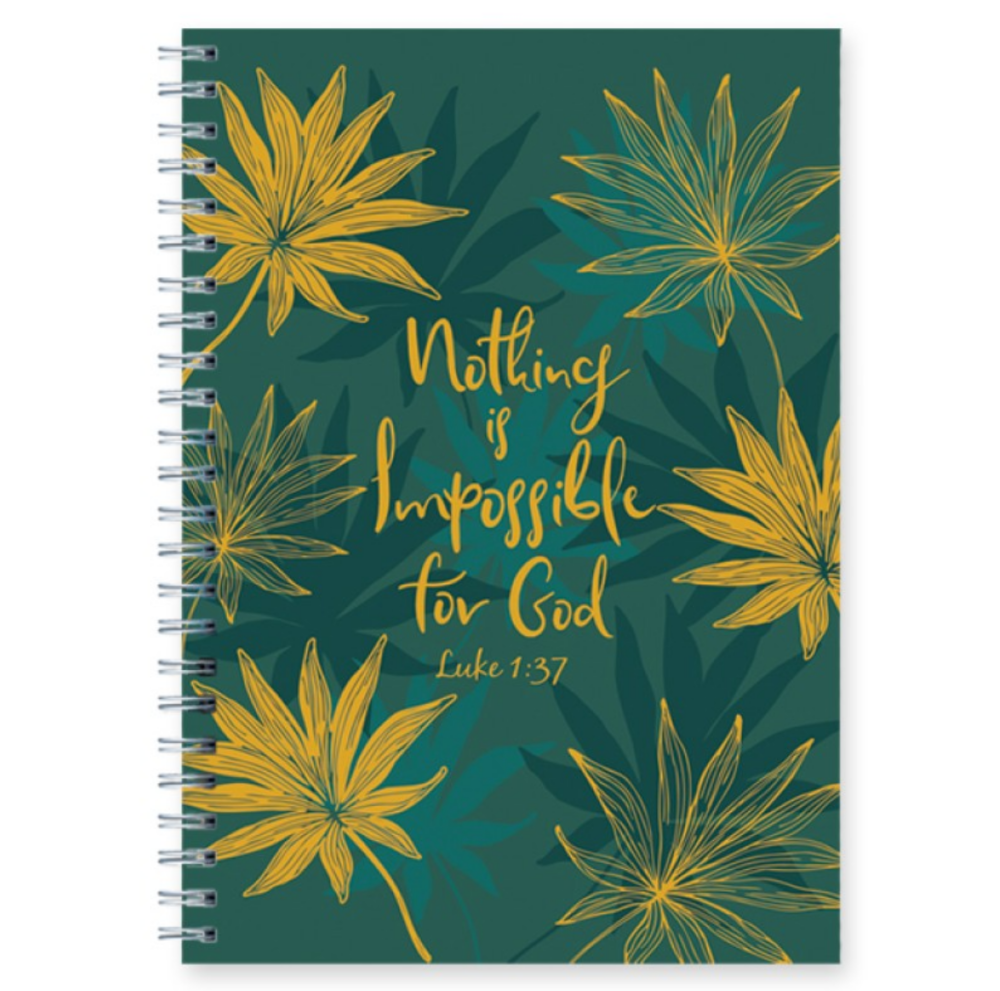 Nothing Is Impossible Wire O Hard Cover Journals