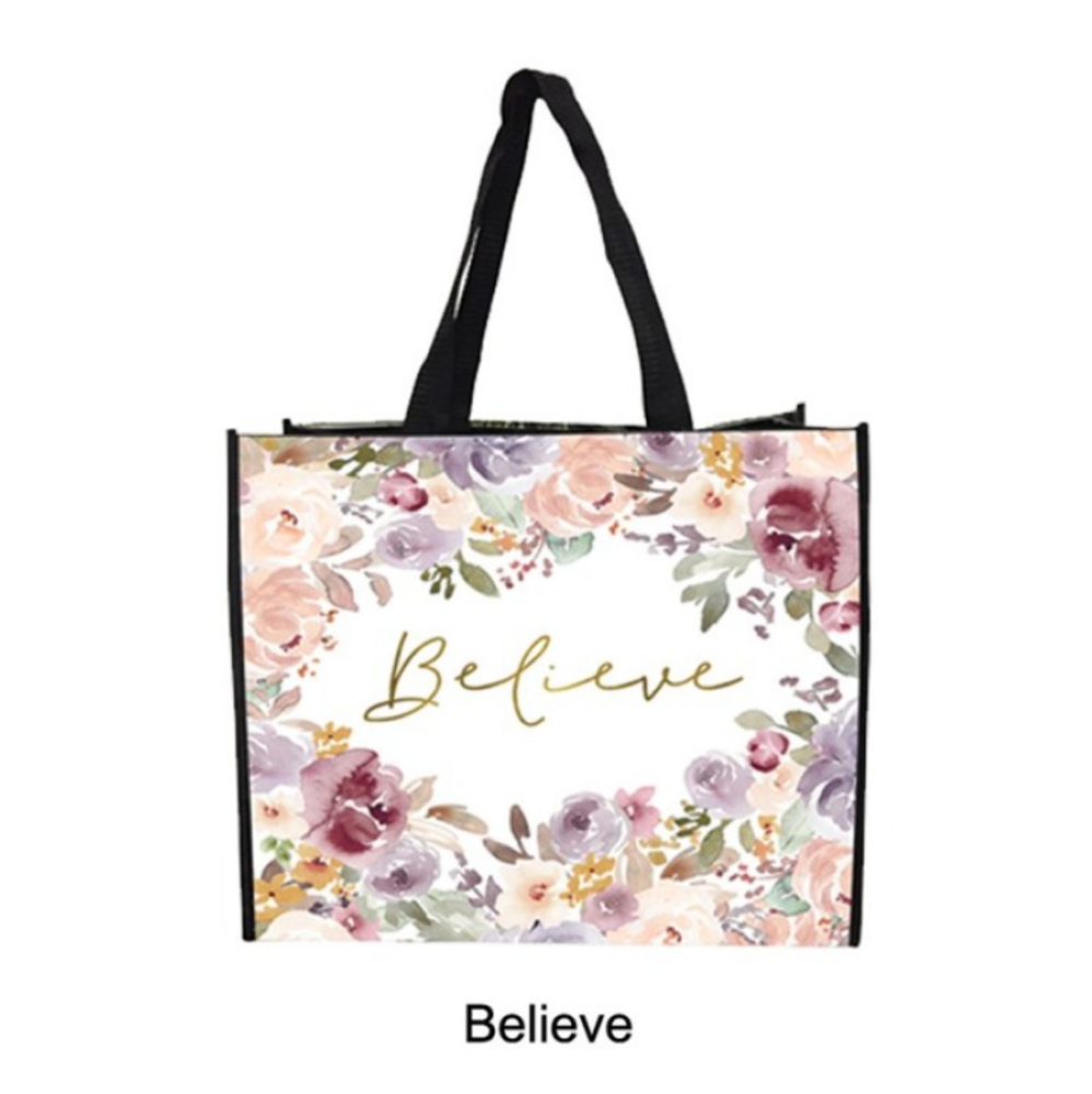 Believe Large Shopping Bag
