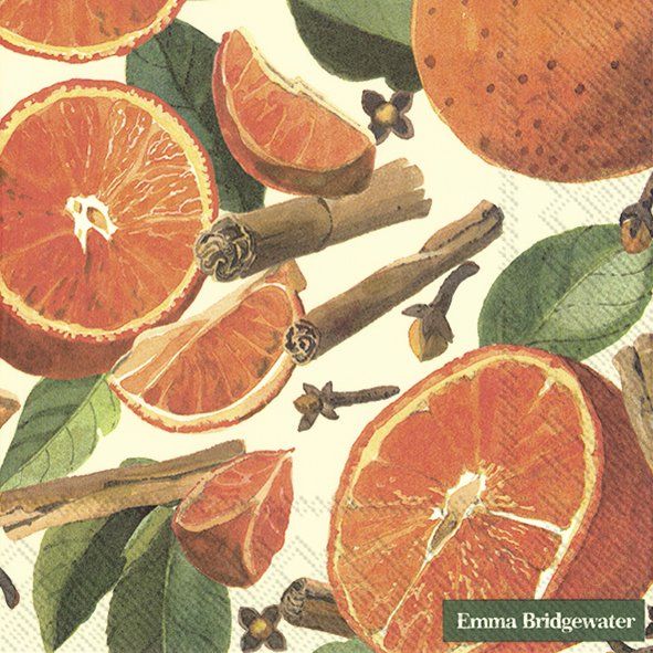 Spiced Oranges Napkins- Emma B