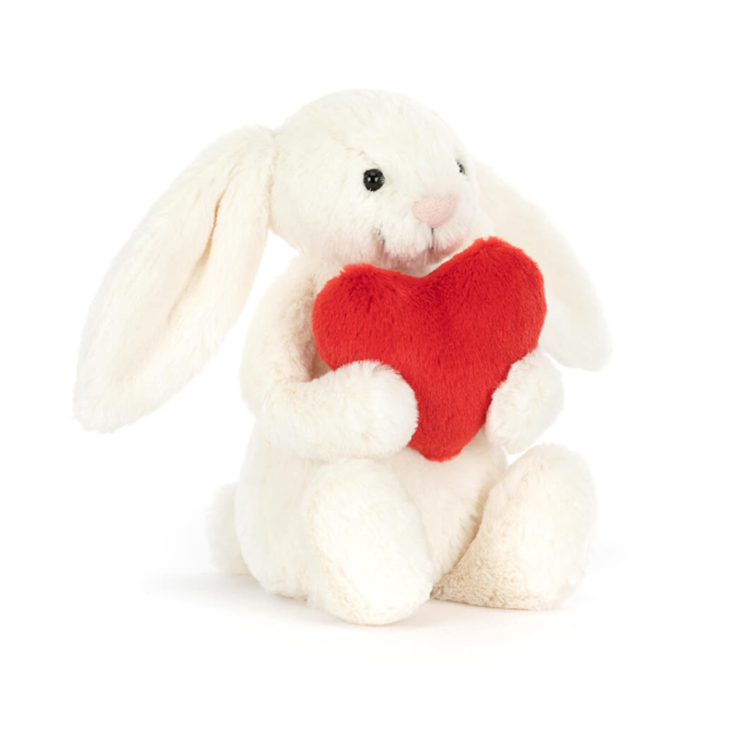 Bashful Red Love Heart Bunny- Medium