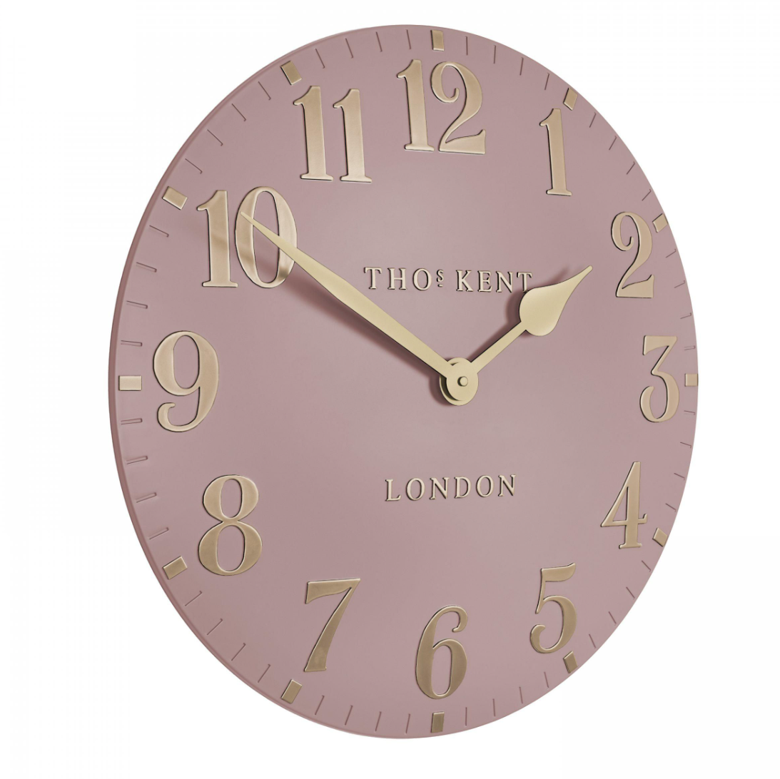 20" Arabic Blush Pink Large Wall Clock