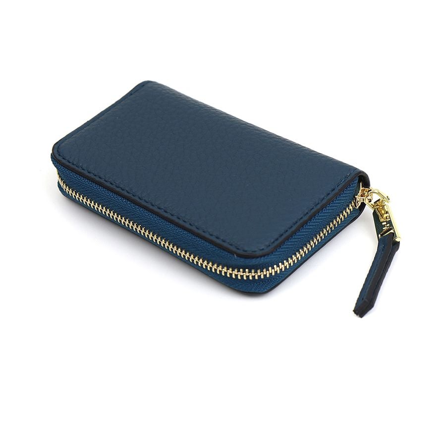 Blue faux leather coin purse