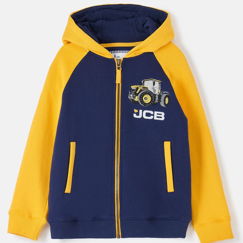 Jackson Full Zip Hoodie - Navy JCB- Age 1-2, 2-3, 3-4, 5-6, 6-7, 7-8