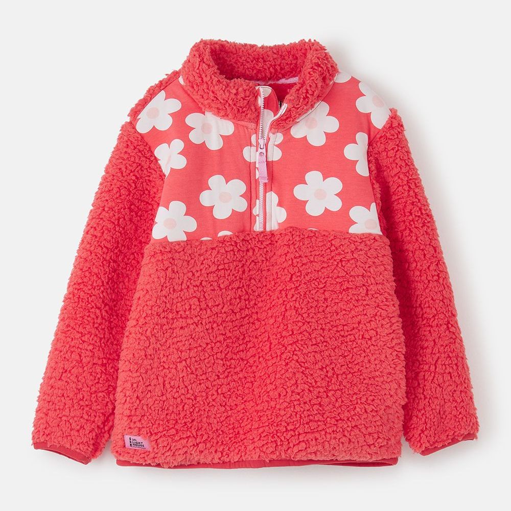 Cassie Fleece - Coral- Age 1-2, 2-3, 3-4, 4-5,  6-7, 7-8