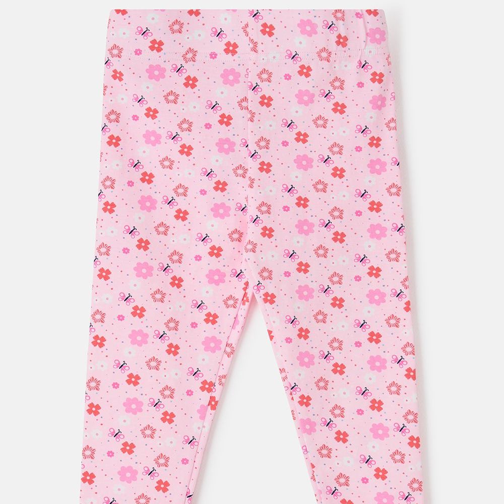 Mollie Leggings - Baby Pink Floral- Age  2-3, 3-4, 4-5, 5-6,  7-8