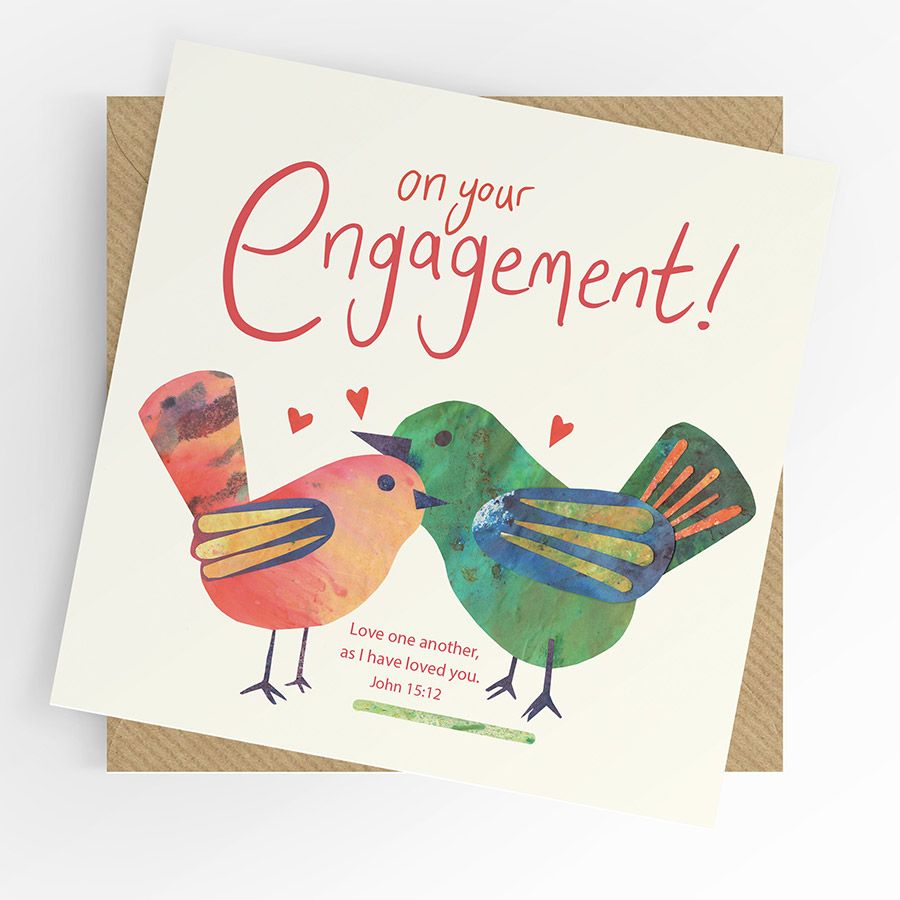 Engagement Card- "Love one another"- John 15v12