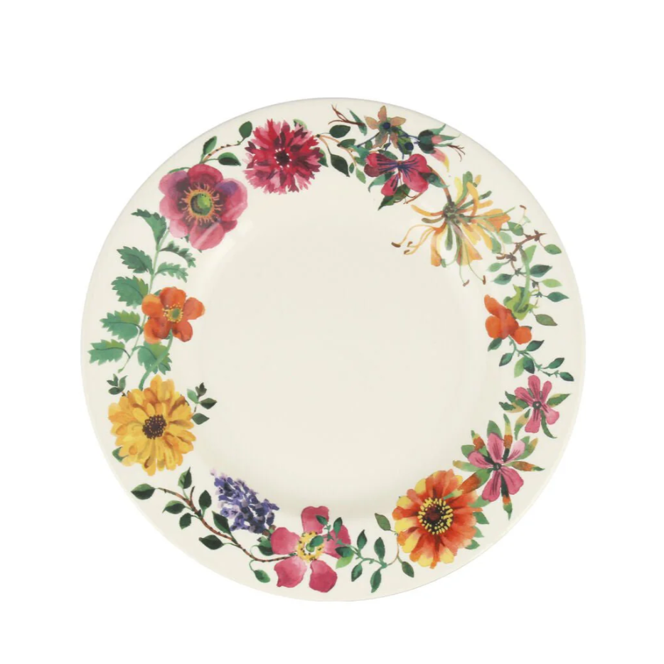 Garden Flowers 8 1/2 Inch Plate