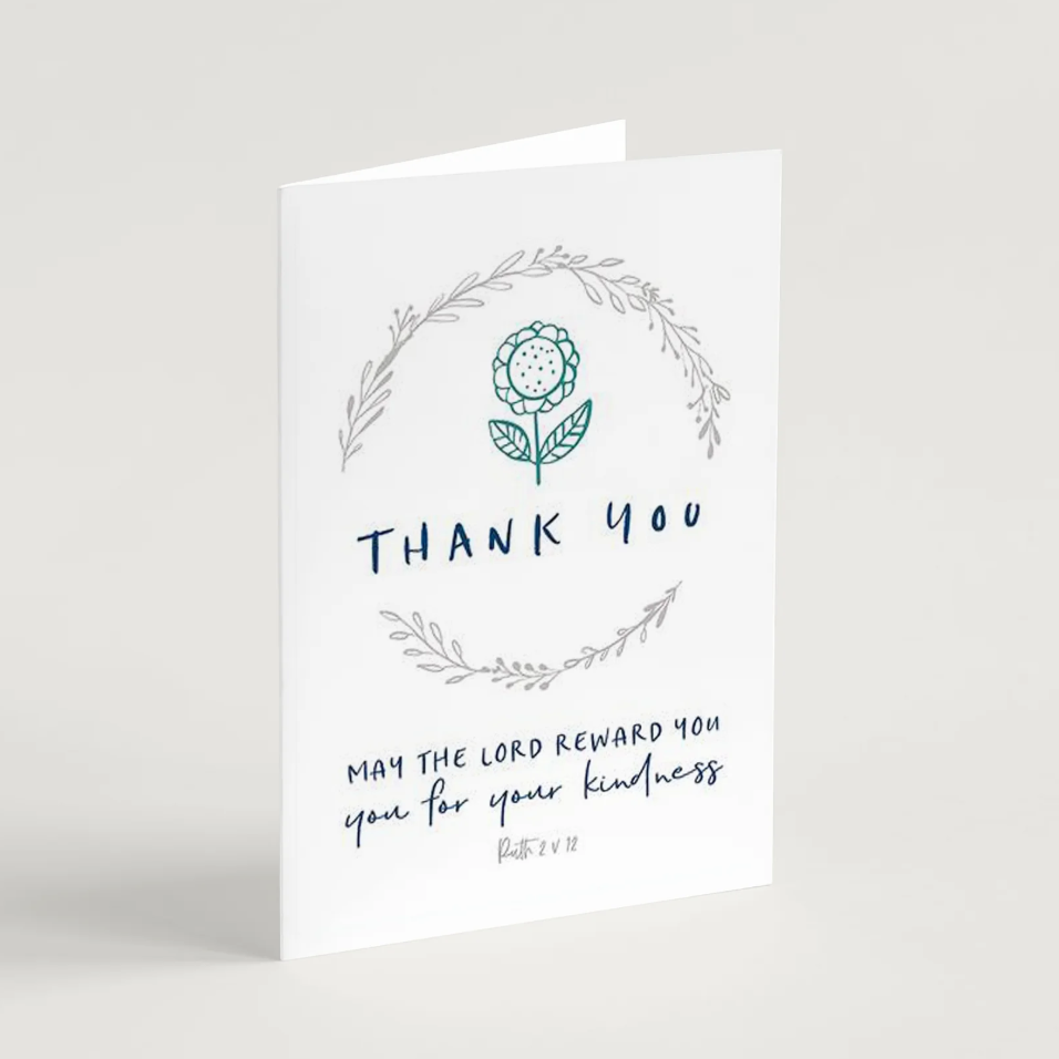 Thank- you Card- "May the Lord reward you for your kindness"