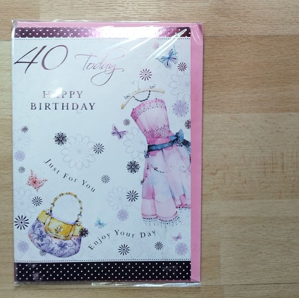 40th Birthday Card**