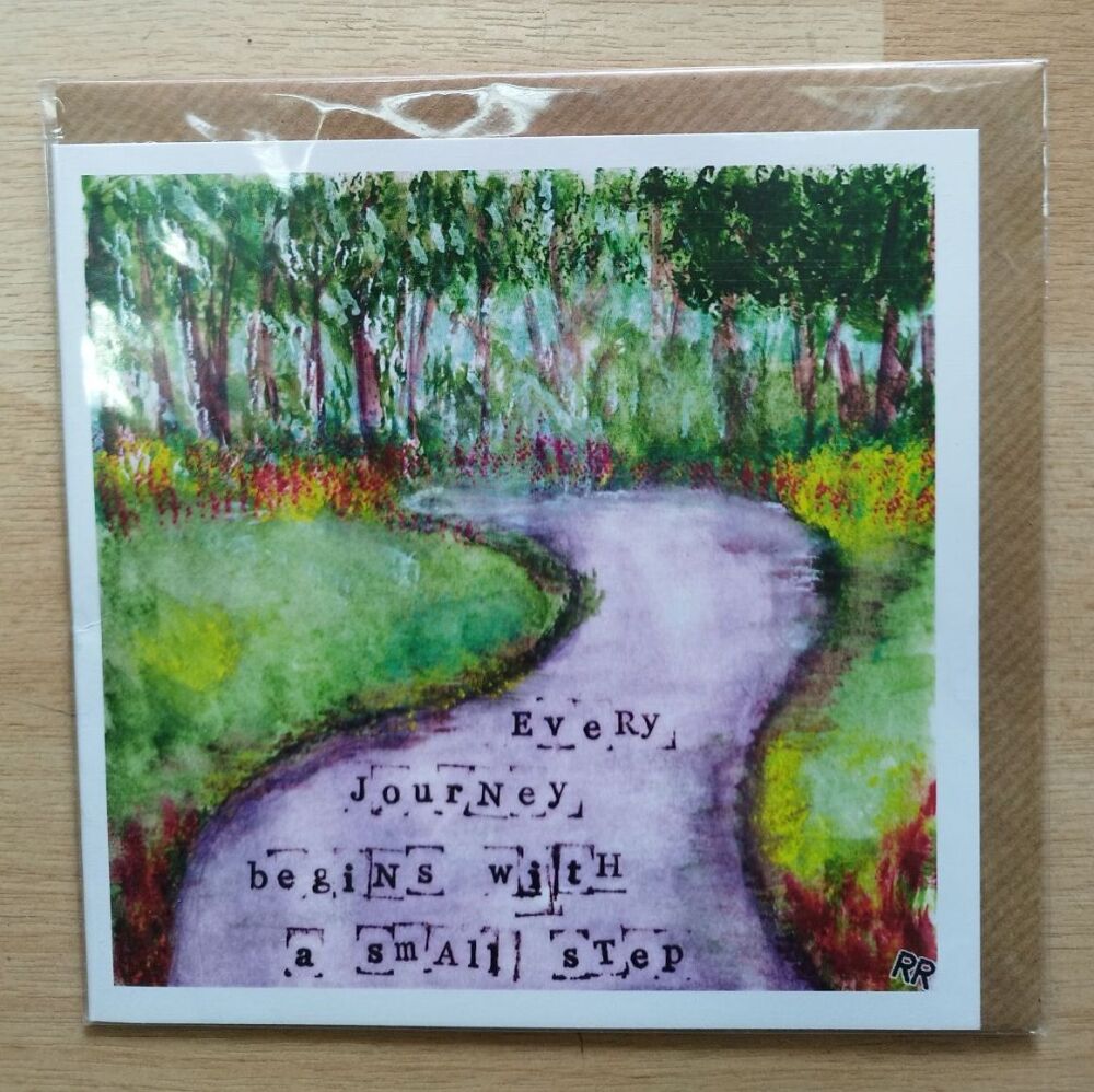 Every journey begins with a small step Card**