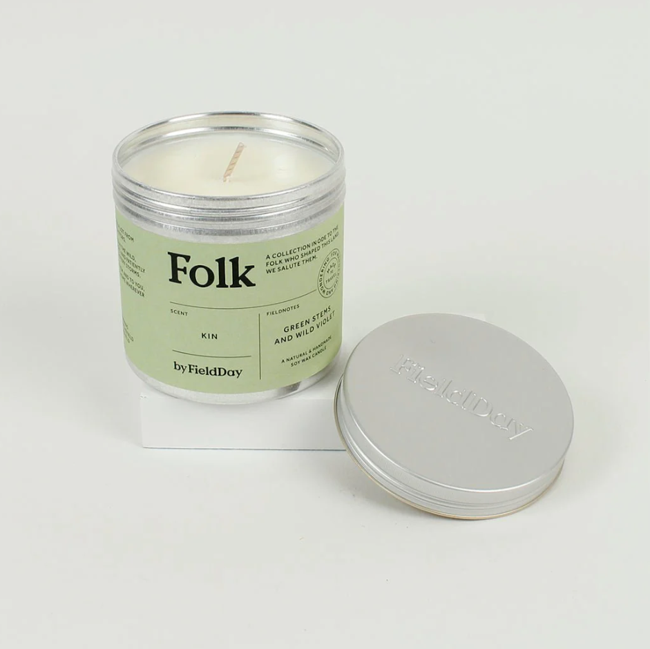 Folk Tin Candle- Kin