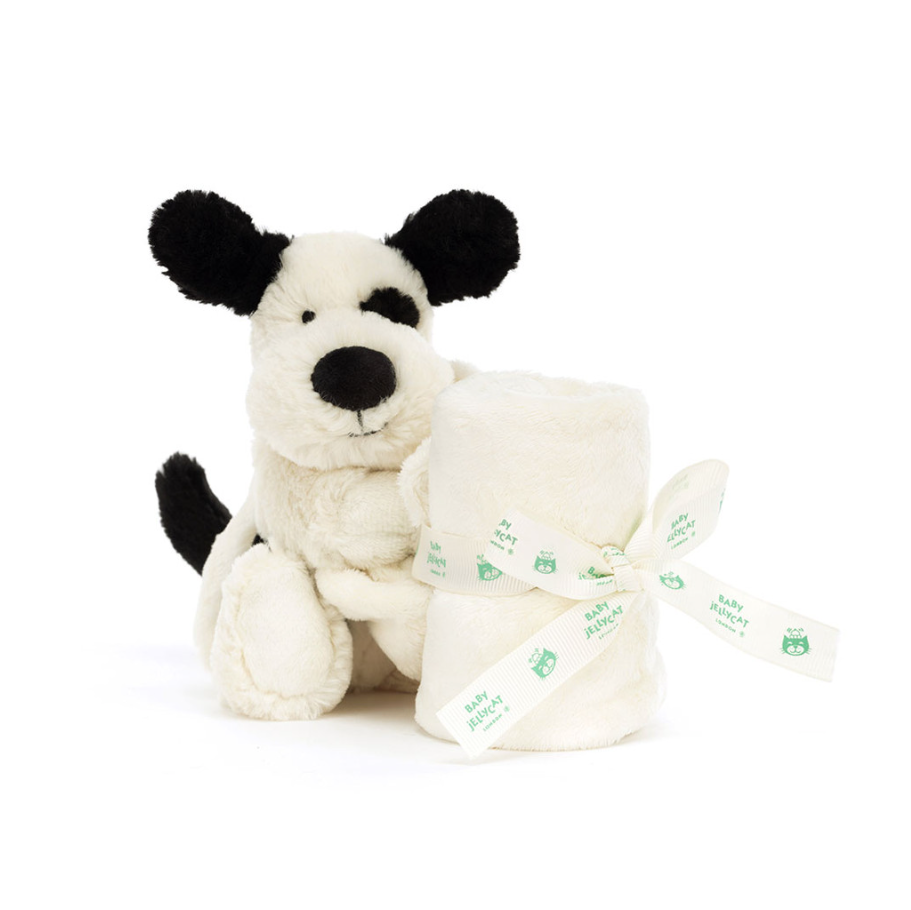 Bashful Black & Cream Puppy Soother