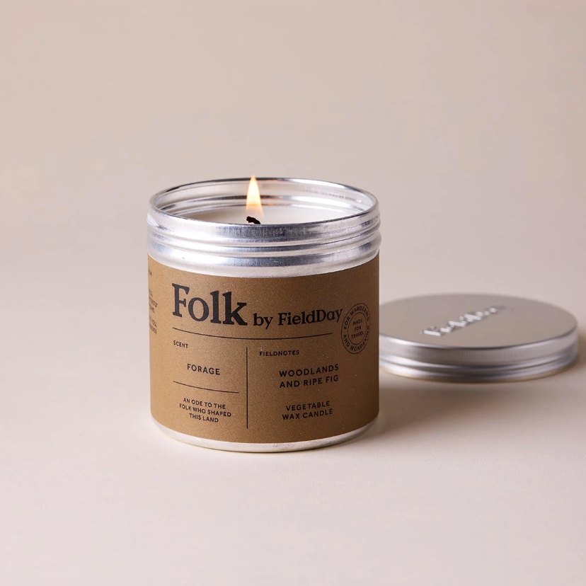Folk Tin Candle- Forage