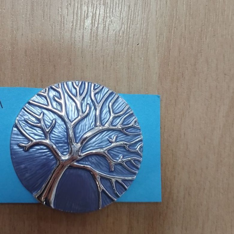 Magnetic Scarf Brooch- Blue