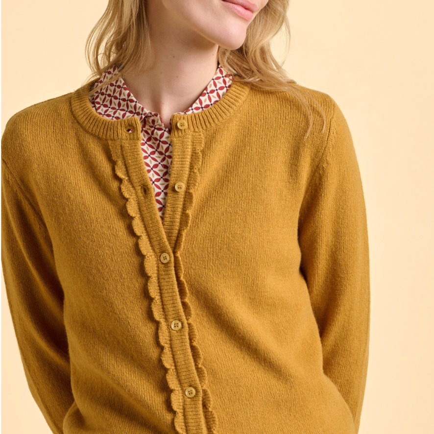 Crescent Cardigan (Mustard)- 8, 10, 12, 14, 16