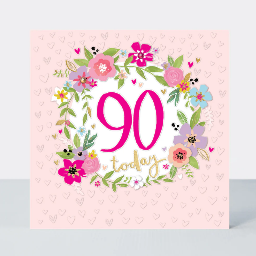 90th Birthday Card