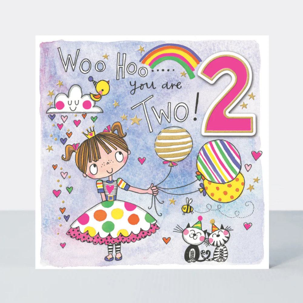 2nd Birthday Girl Card