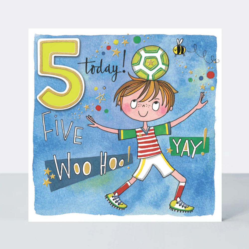 5th Birthday Boy Card