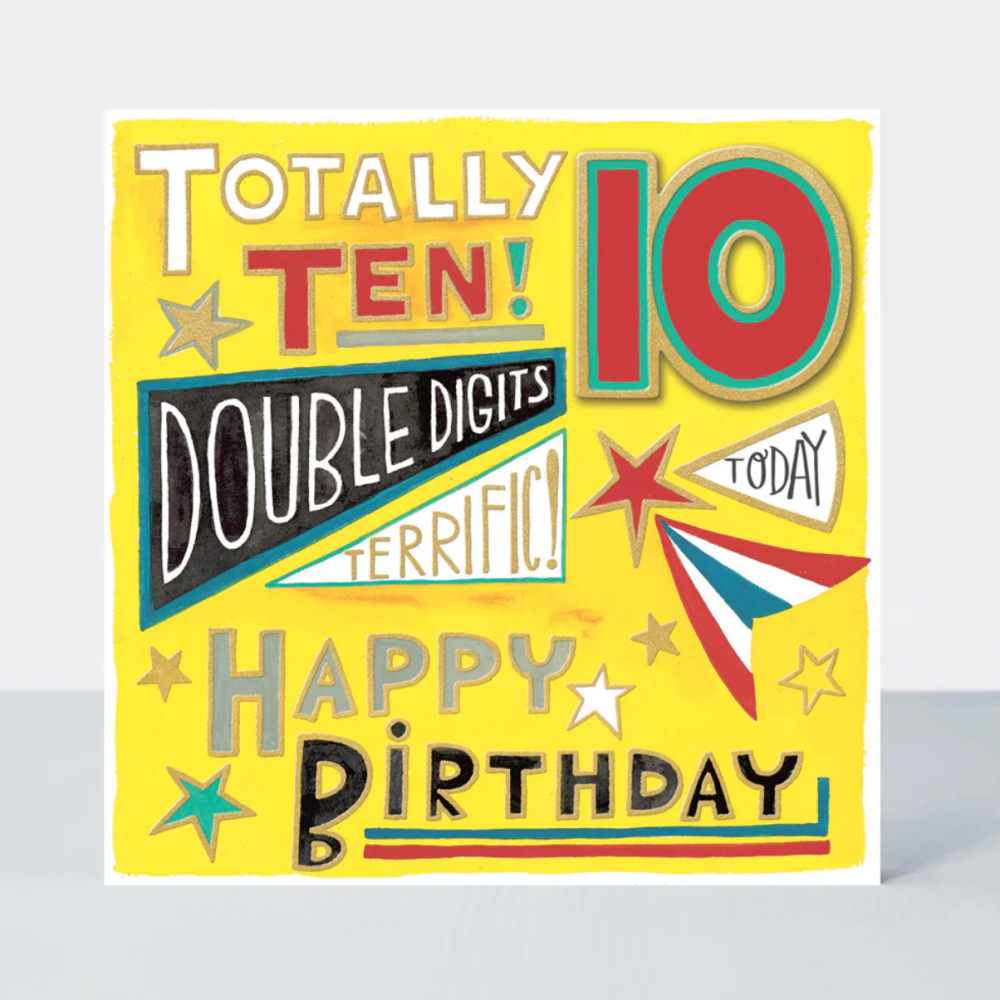 10th Birthday Card