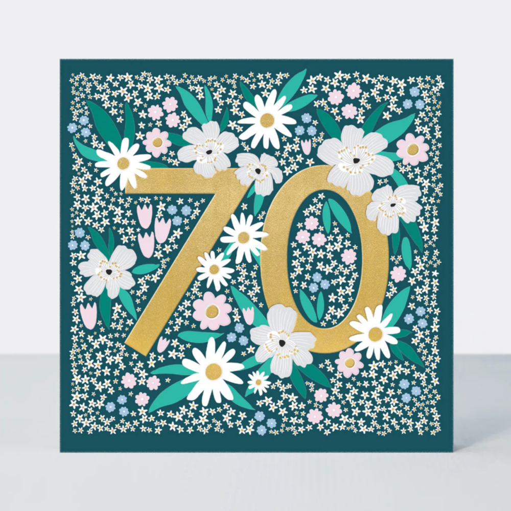 70th Birthday Card