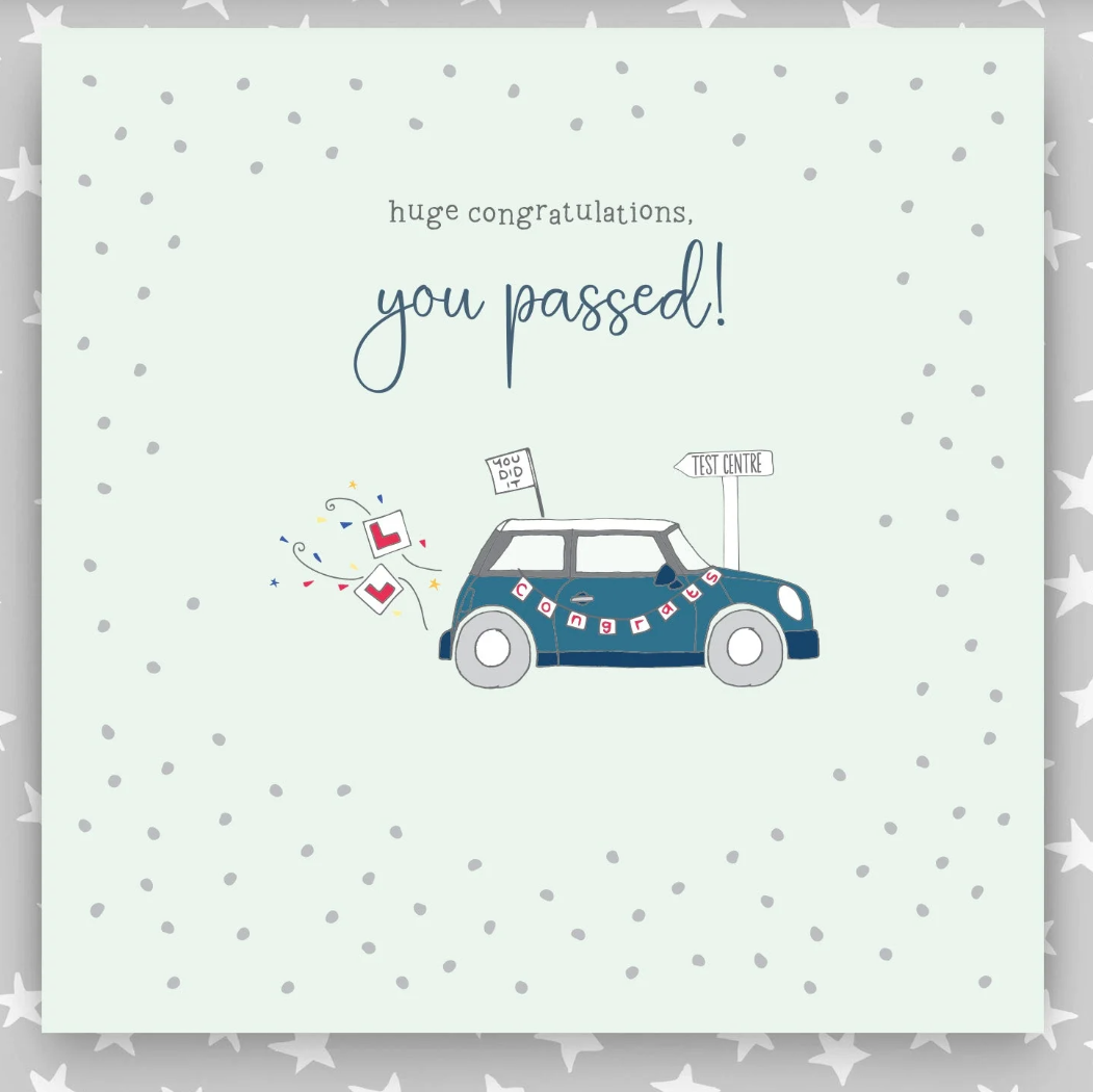 Congratulations on passing Driving Test Card