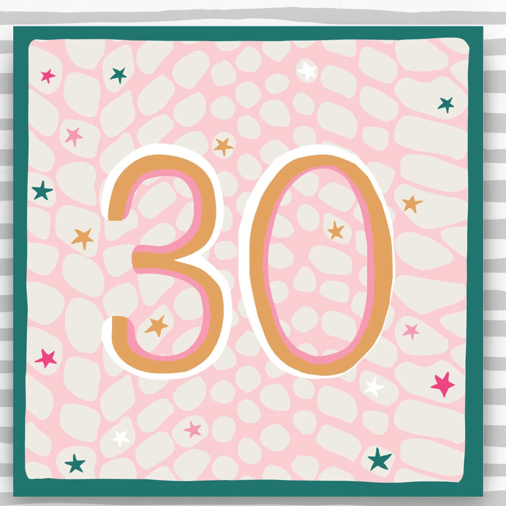 30th Birthday Card