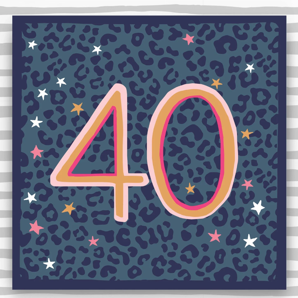 40th Birthday Card