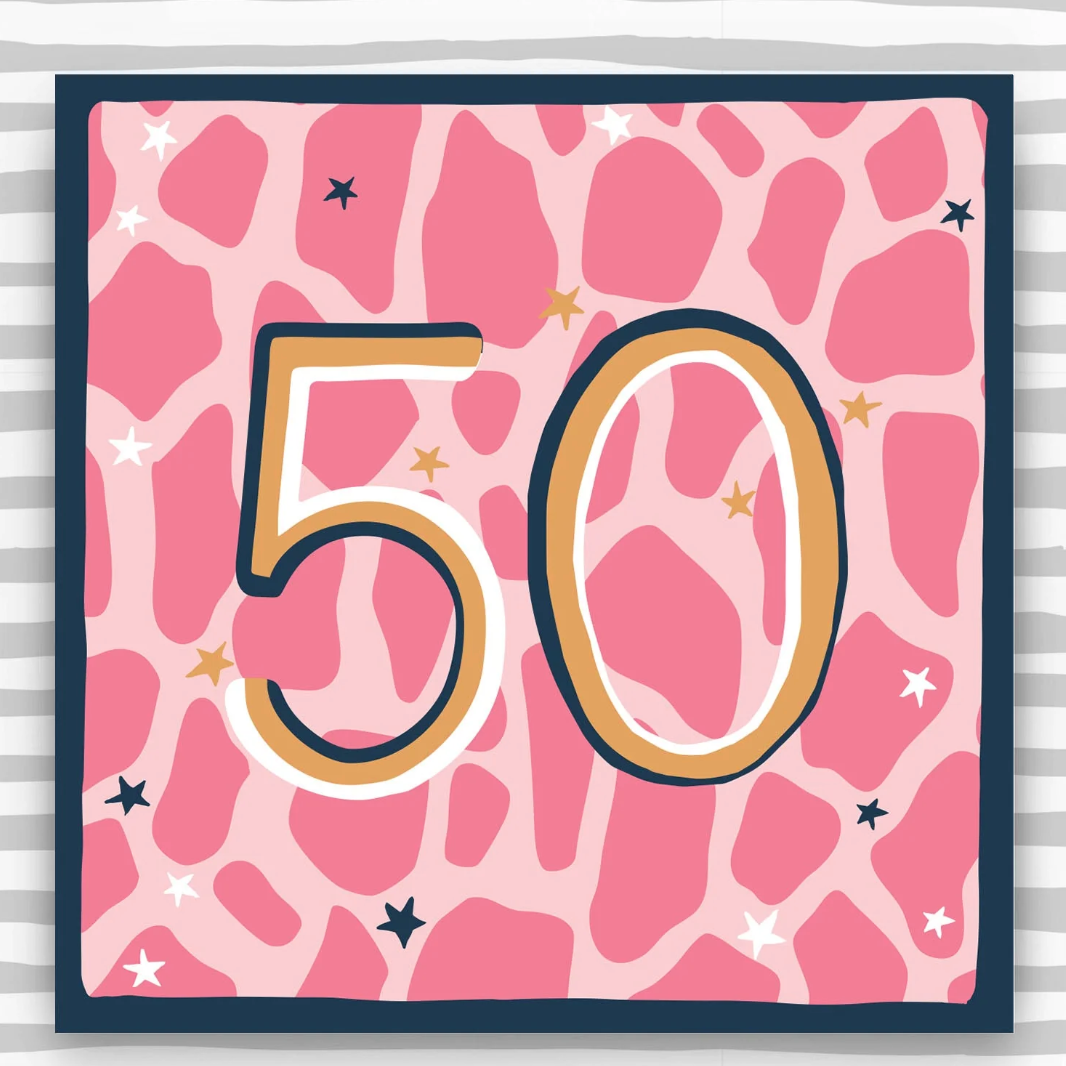 50th Birthday Card