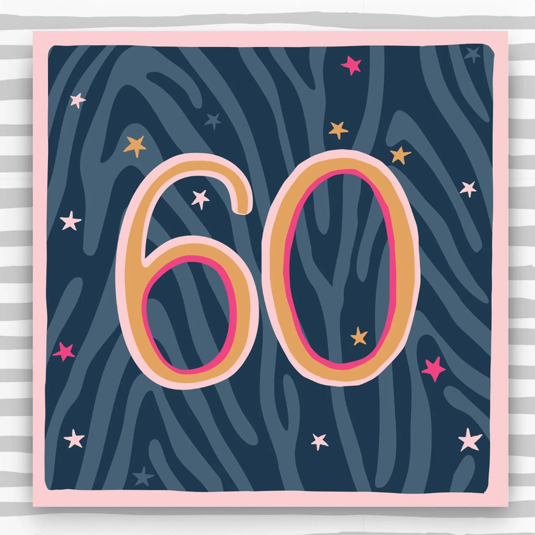 60th Birthday Card