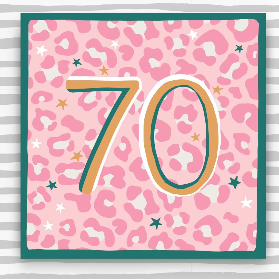 70th Birthday Card