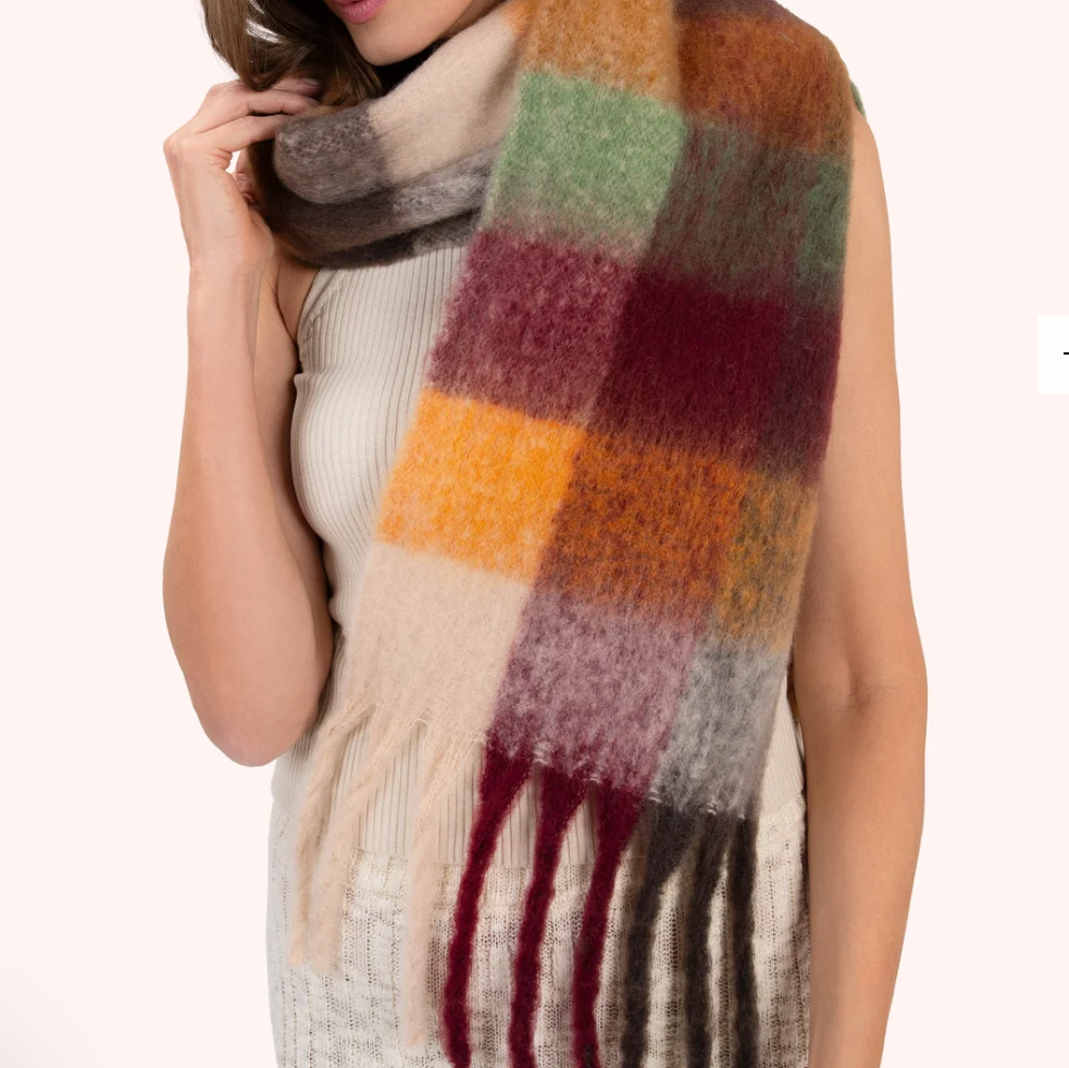 Molly Cosy Scarf- Russet Mix