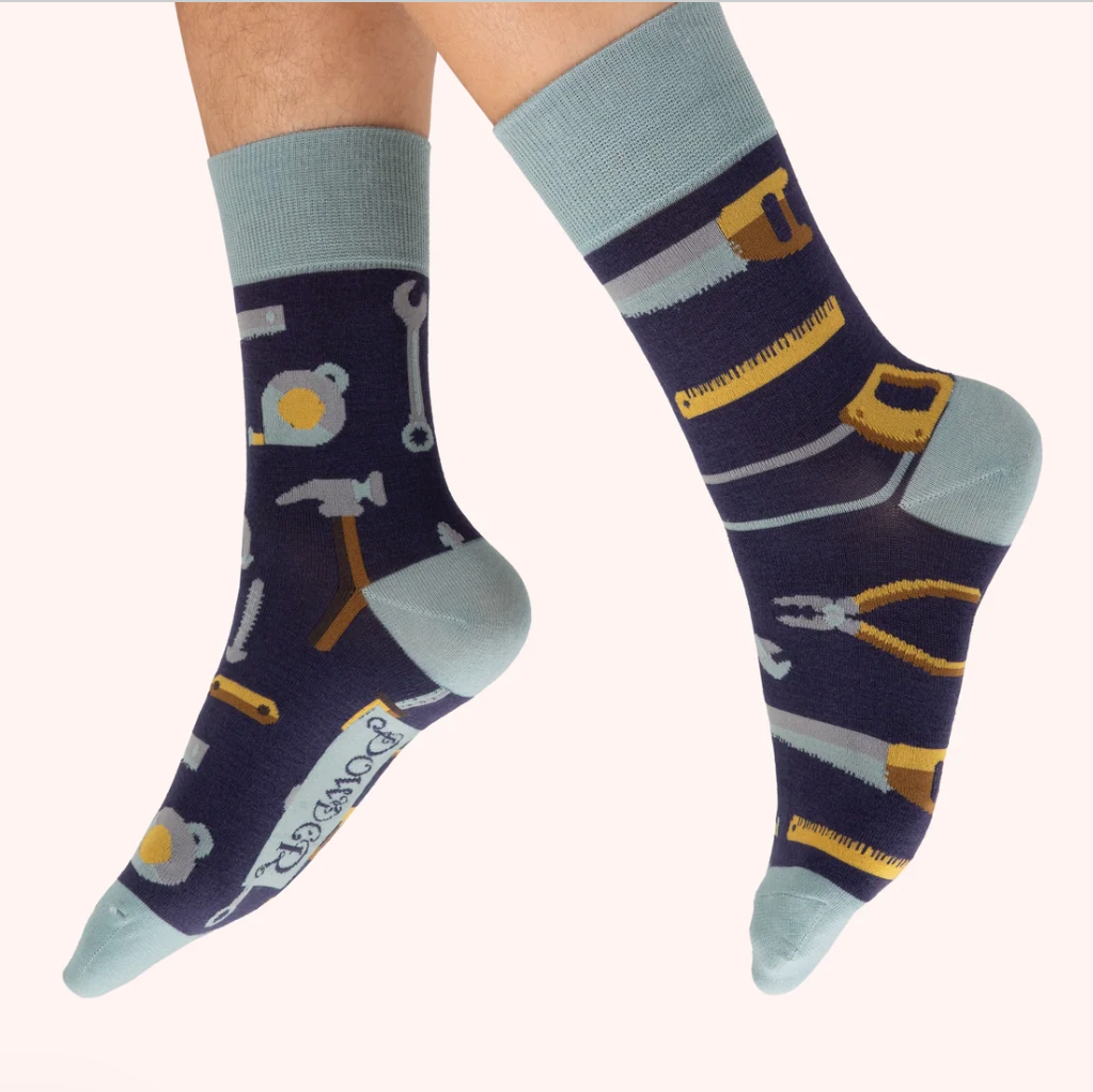 Navy Tool Kit Socks