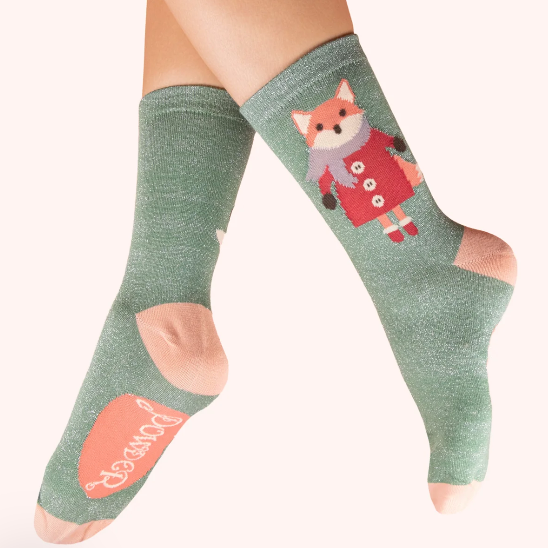 Cosy Fox Ankle Socks