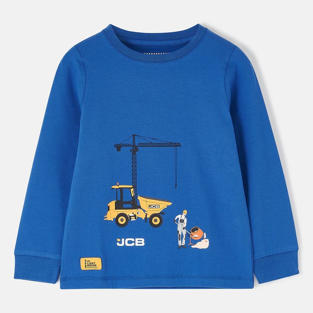 Oliver Long-Sleeve Top- JCB Digger- Age 1-2, 2-3, 3-4, 4-5, 5-6, 6-7, 7-8